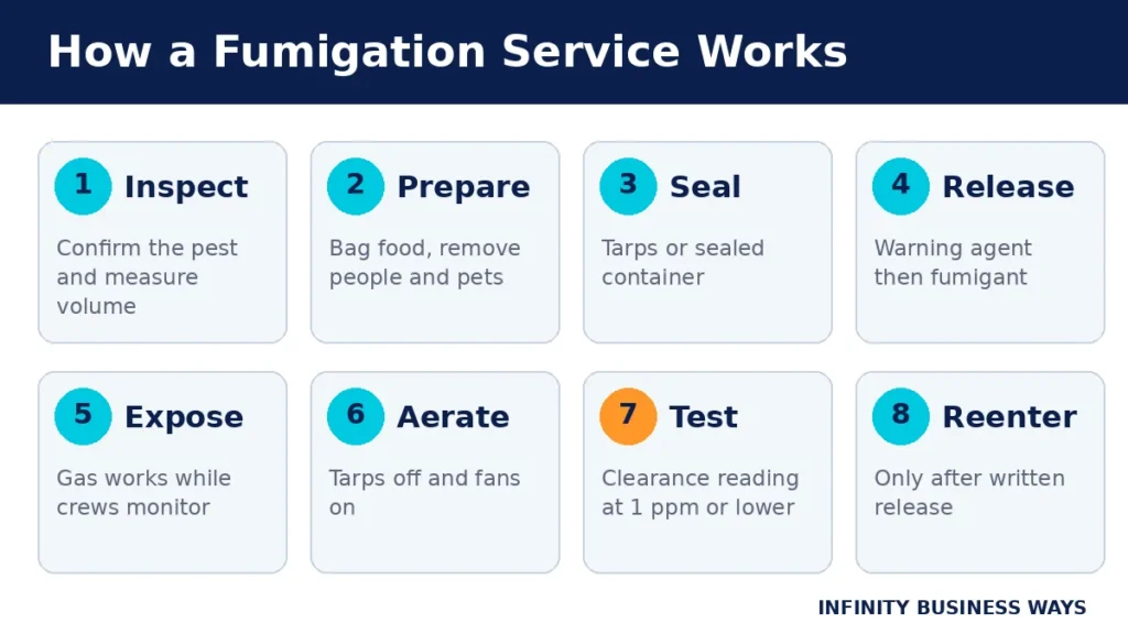 Fumigation Process Steps